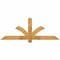 Ekena Millwork Redmond Rough Sawn Timber Gable Bracket, Western Red Cedar, 60"W x 22"H x 2"D x 4"F, 9/12 Pitch GBW060X22X0204RED00RWR - alternate 1